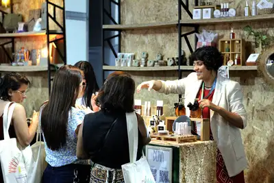 Foto: Jorge Júnior/GEA Tayla Trindade fez sucesso nas vendas dos biocosméticos