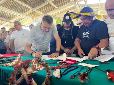 notícia: Governo do Amapá anuncia lançamento de edital para investir R$ 100 mil em iniciativas de empoderamento dos povos indígenas em escolas