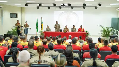 notícia: Corpo de Bombeiros Militar do Amapá inicia ciclo de estágios para aprimorar prestação de serviços à sociedade