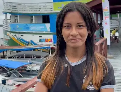 notícia: Moradora da comunidade Rio Navio celebra conquista de nome social durante atendimentos do Super Fácil das Águas em Mazagão