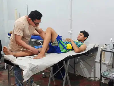 notícia: Governo do Amapá garante atendimentos de saúde para atletas nos Jogos Escolares com foco em fisioterapia, psicologia e nutrição