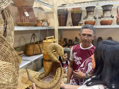 notícia: Peças artesanais do Amapá na 25ª Fenearte atraem atenção de visitantes pela qualidade e diversidade, em Olinda