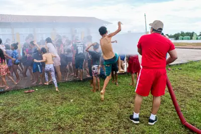 galeria: Crianças do Residencial Miracema Recebem Tarde de Lazer Promovida pelo Governo do Amapá