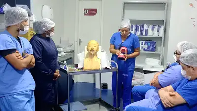 notícia: Fundação de Saúde Amapaense capacita profissionais da Unidade Estadual de Internação para fortalecer cuidado com pacientes