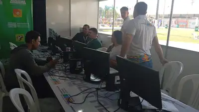 notícia: 54ª Expofeira: Governo Estado instala estrutura para intermediar contratação de pessoal no Parque de Exposições da Fazendinha