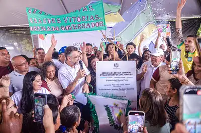 notícia: 'Será o equipamento mais importante para o futuro da Vila Maracá', diz governador Clécio Luís na entrega da 28ª escola da gestão, em Mazagão
