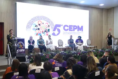 galeria: Ministra das Mulheres Marcia Lopes, participa da 5ª Conferência Estadual de Política para as Mulheres do Amapá