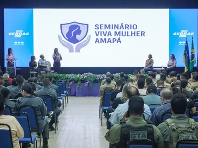 notícia: Seminário 'Viva Mulher Amapá' reúne forças de segurança no enfrentamento à violência contra mulheres e meninas