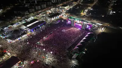 galeria: Abertura da 54ª Expofeira - Drone Show Calcinha Preta