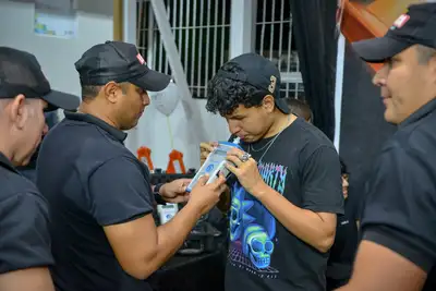 notícia: Estande do Detran Amapá na 54ª Expofeira desmistifica efeitos de bombom e enxaguante bucal no teste do bafômetro