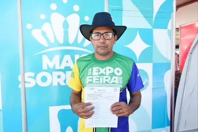notícia: ‘É difícil sair da comunidade para ir ao dentista. Saio daqui feliz’, diz agricultor após atendimento do Mais Sorriso na 54ª Expofeira do Amapá