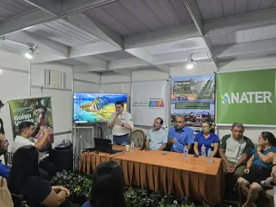 notícia: Bolsa Verde fortalece famílias da Resex Cajari e reforça compromisso global com a Amazônia na 54ª Expofeira do Amapá