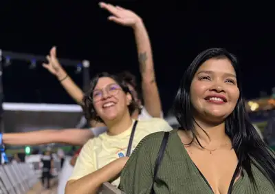 notícia: 'Ouvir Alexandre Pires me traz lembranças doces da minha infância', diz fã durante o show de Alexandre Pires na 54ª Expofeira do Amapá