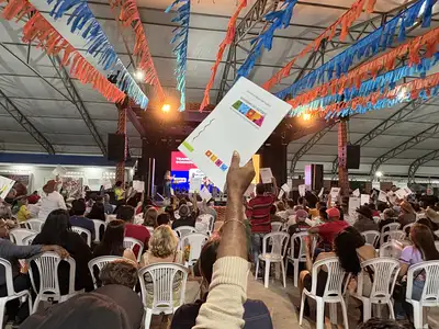 notícia: Governo do Estado recebe 80 novos servidores da transposição em solenidade na 54ª Expofeira do Amapá