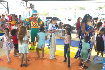 notícia: Crianças dos conjuntos habitacionais de Macapá participam do “Dia da Família”, após encerramento da 54ª Expofeira do Amapá
