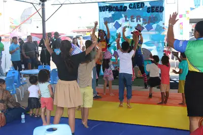 notícia: Educação leva espaços inclusivos e atividades lúdicas no ‘Dia da Família’ no Parque de Exposições da Fazendinha, realizado pelo Governo do Amapá