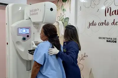 notícia: Governo do Amapá disponibiliza exames gratuitos de mamografia no Hospital de Clínicas Dr. Alberto Lima; veja como solicitar