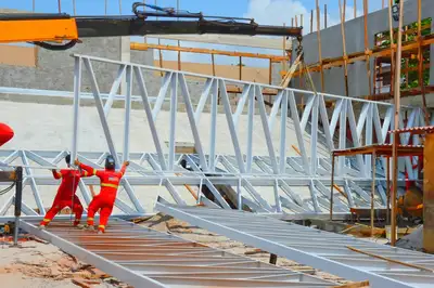 notícia: Governo do Amapá inicia fase de montagem da estrutura metálica para cobertura do novo Ginásio Paulo Conrado, em Macapá