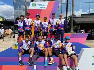notícia: Time de vôlei masculino do Amapá conquista a segunda medalha de ouro nos Jogos da Juventude 2025 para o Estado