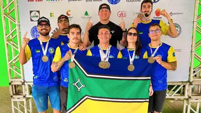 notícia: Com apoio do Governo do Amapá, atletas conquistam 9 medalhas na Copa Brasil de Kickboxing