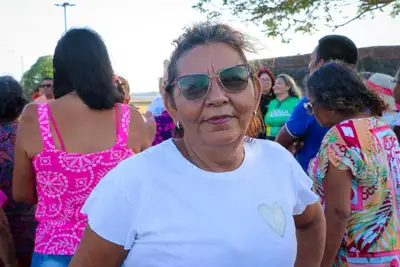 Bethy Santos, moradora do residencial Vila dos Oliveiras