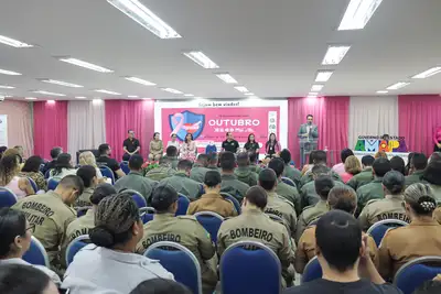 notícia: Governo do Amapá promove cultura de respeito e saúde mental entre forças de segurança no Outubro Rosa