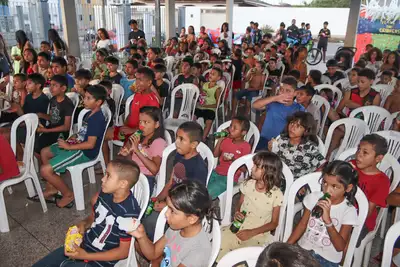 notícia: Residencial Nelson dos Anjos recebe programação especial em comemoração ao Dia das Crianças do Governo do Amapá