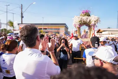 notícia: 'O Círio de Nazaré em Santana é uma celebração de fé e cultura', destaca governador Clécio Luís durante 60ª edição do evento