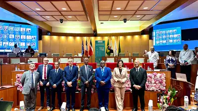 notícia: Para fortalecer o Amapá como ponto estratégico internacional, Governo do Estado participa da Conferência Aérea das Antilhas e Guiana