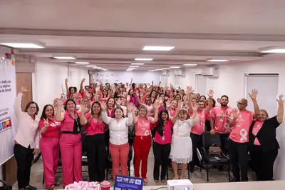 notícia: Secretaria de Educação do Amapá promove evento de autocuidado para servidoras durante campanha do Outubro Rosa