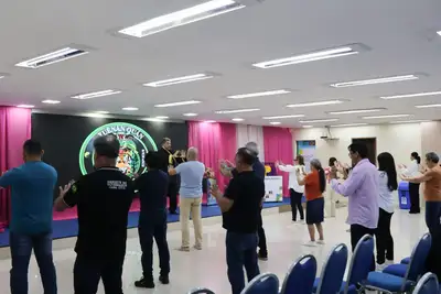 notícia: Saúde física e mental para servidores públicos são foco de aula de arte marcial promovida pelo Governo do Amapá