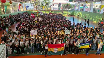 notícia: Governo do Amapá abre a 24ª edição dos Jogos Internos da Escola Estadual Santina Rioli com a participação de 1,2 mil estudantes