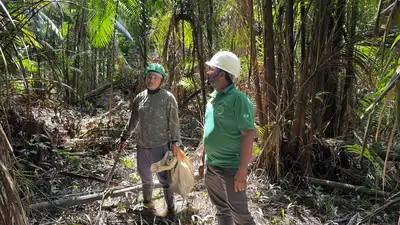 notícia: Governo do Amapá realiza ação de assistência técnica na foz do rio Macacoari para fortalecer produção agroextrativista