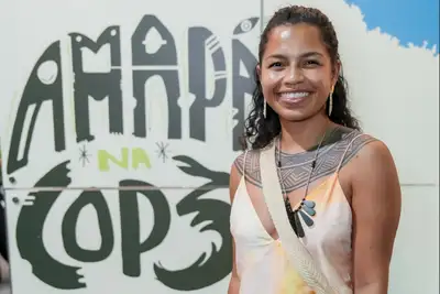 notícia: ‘Fiquei empolgada como conseguem conservar a diversidade e a natureza’, diz consultora global da Colômbia ao visitar estande do Amapá na COP30