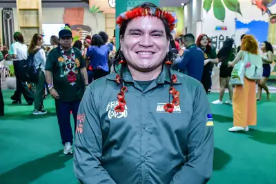 notícia: 'Vivemos um momento histórico de avanço e celebração', afirma indígena durante Conferência sobre Mudança do Clima