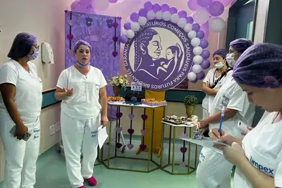 notícia: Maternidade Bem Nascer reforça ações do Novembro Roxo com atividades voltadas ao acolhimento e qualificação do cuidado