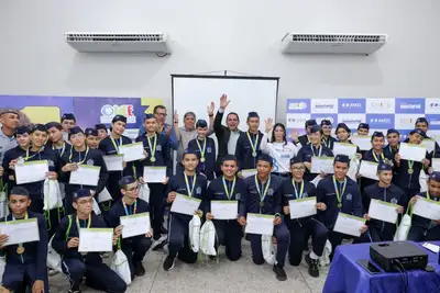notícia: Alunos da rede estadual do Amapá recebem medalhas por destaque na Olimpíada Nacional de Eficiência Energética 