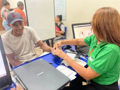 notícia: Super Fácil realiza mais de mil atendimentos de cidadania no distrito de Lourenço, em Calçoene