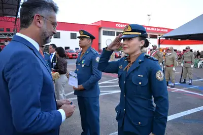 notícia: Governador Clécio Luís celebra promoção de 169 militares e reforça valorização no Corpo de Bombeiros do Amapá