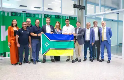 notícia: ‘É o Amapá no centro das discussões sobre economia, turismo e petróleo’, destaca Clécio Luís na chegada do primeiro voo da rota Rio de Janeiro-Macapá