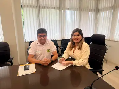 notícia: *Governo do Amapá firma termo de cooperação técnica para fortalecer segurança alimentar no Amapá*   