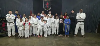 notícia: Governo do Amapá fortalece inclusão social por meio do esporte em cerimônia de troca de faixa no Núcleo Força Tática, da PM-AP