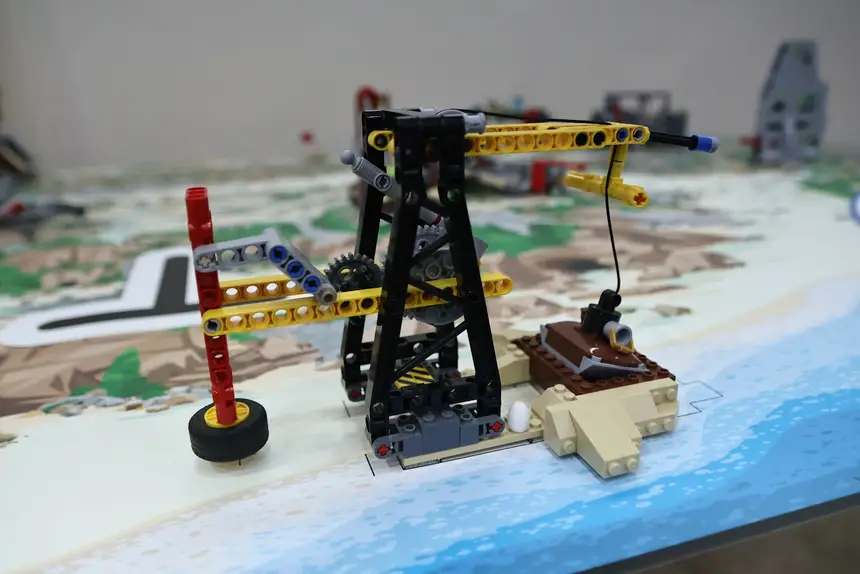 Amostra de projetos (robô) construído pelos jovens cientistas do bairro Araxá