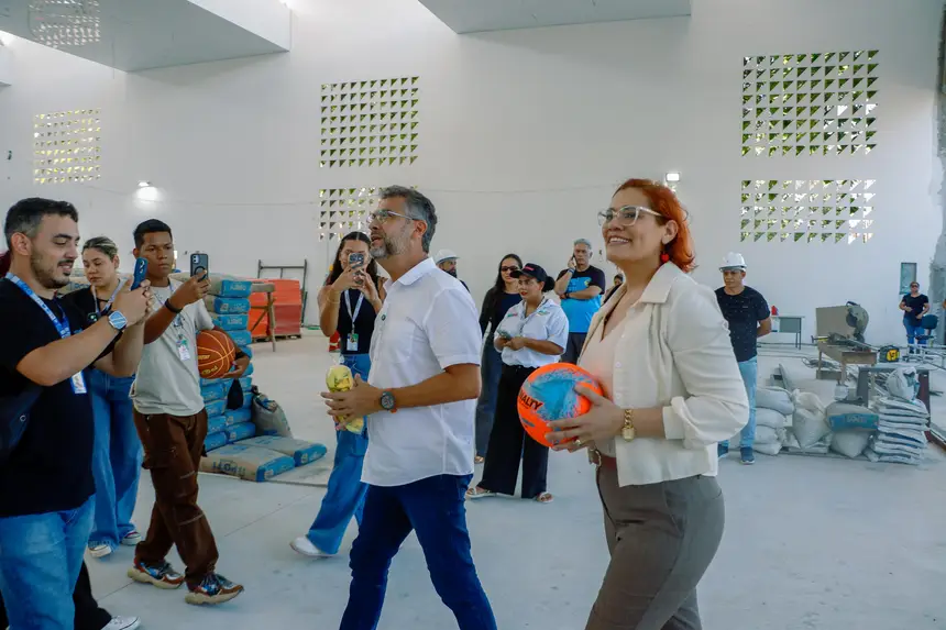 Ginásio Paulo Conrado passa por reconstrução histórica