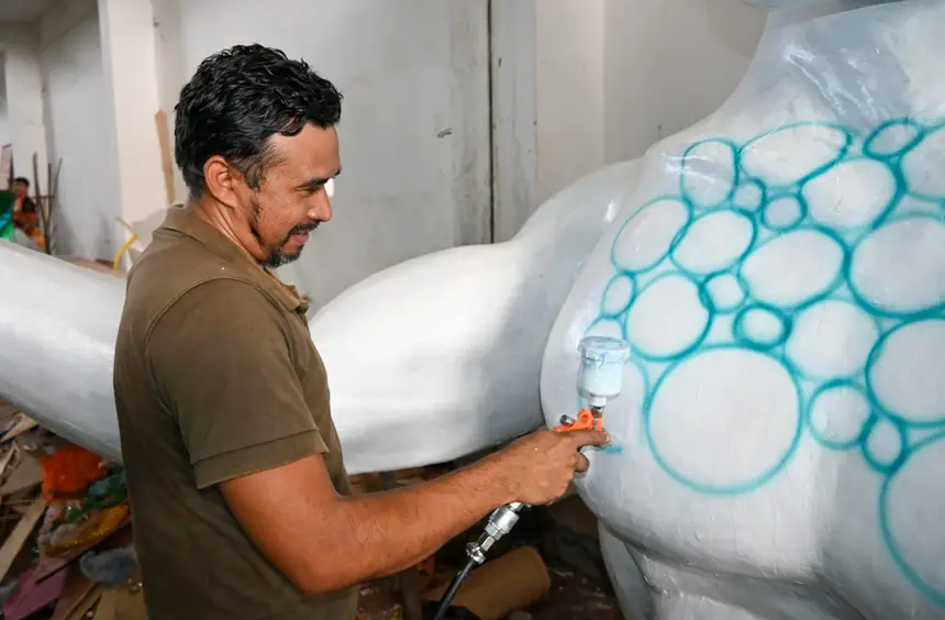 Cada detalhe pensado com cuidado para subir a avenida