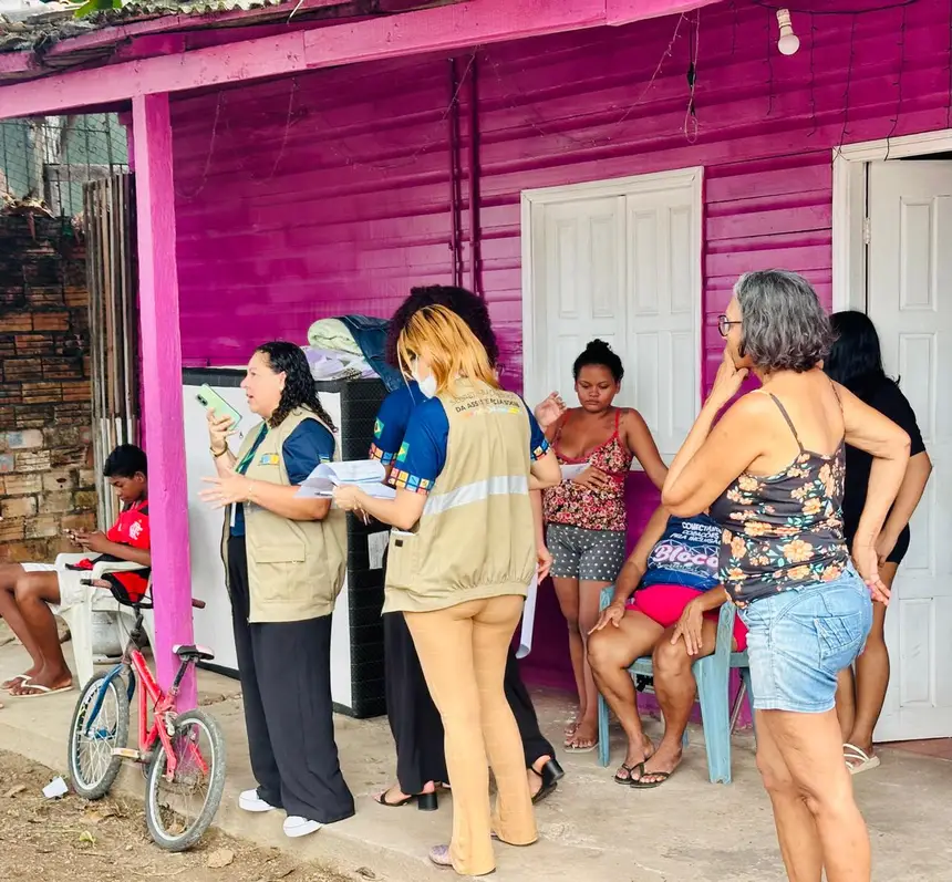 As famílias repassaram todas as informações as assistentes sociais do estado.  