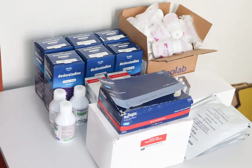 A coordenação fez a distribuição de medicamentos 