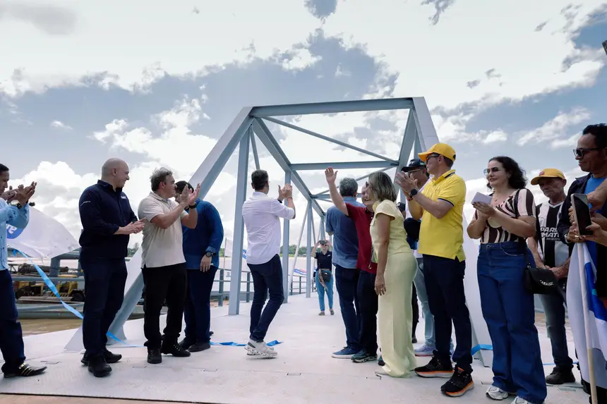Governador Clécio Luís participa da inauguração do Porto do Povo de Santana, primeiro terminal hidroviário do município