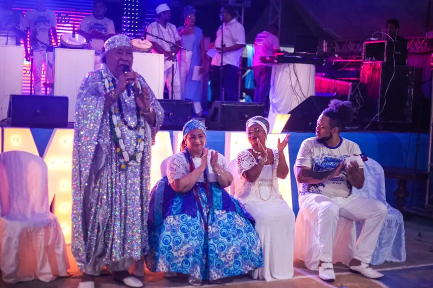 Pai Salvino durante abertura do evento 