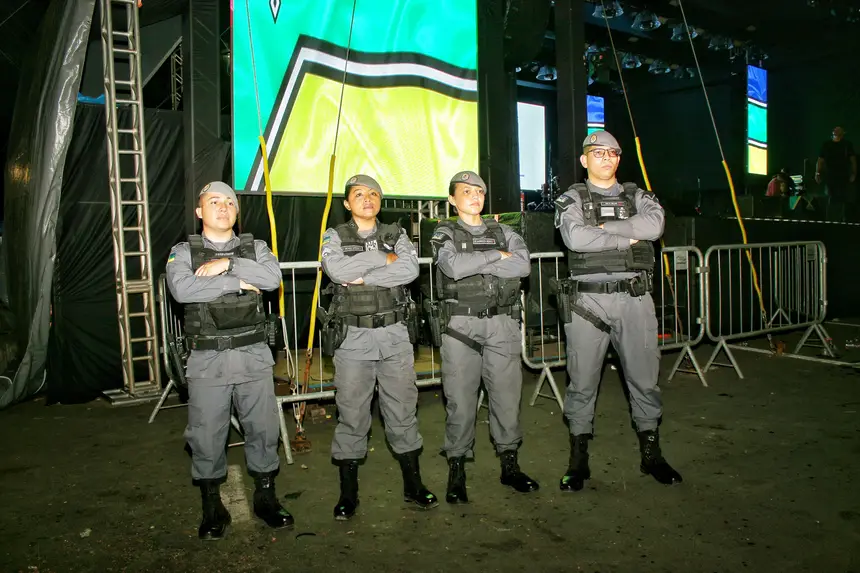 Evento ficou marcado pela segurança para as famílias transitarem no local